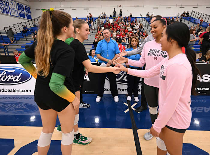 Mater Dei 3, Mira Costa 0 2023 girls vball SS D1 championship by Heston Quan 11-04-2023110420237